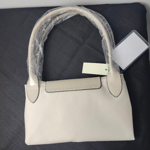 NWT Longchamp Le Pliage Original Large Shoulder Nylon Bag Tote IN OFF WHITE - Picture 9 of 9
